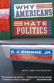Why Americans Hate Politics cover