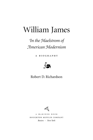 William James: In the Maelstrom of American Modernism cover
