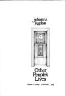 Other People's Lives cover