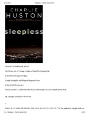 Sleepless cover