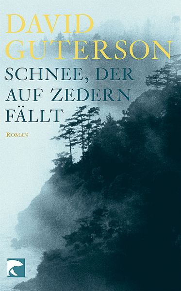 Schnee, der auf Zedern fällt cover