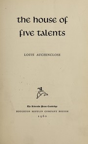The House of Five Talents cover