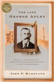 The Late George Apley cover