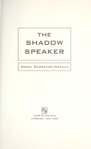The Shadow Speaker cover