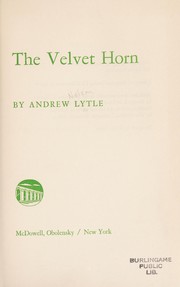 The Velvet Horn cover