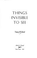 Things Invisible to See cover