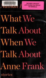 What We Talk About When We Talk about Anne Frank cover